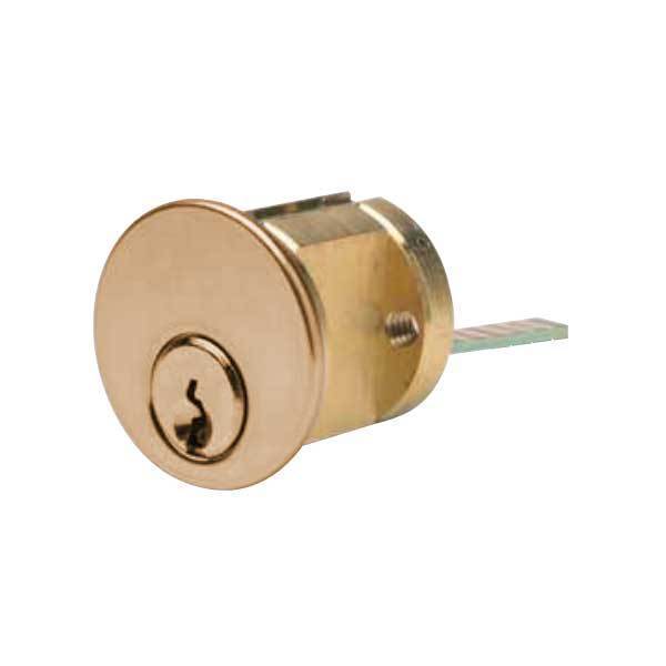 Ilco Ilco: Rim cylinder , 5 Pin, Schlage Long standard Cam, Bright Brass  in pairs  Keyed Alike in pairs ILCO-7075SC10-03-KA2